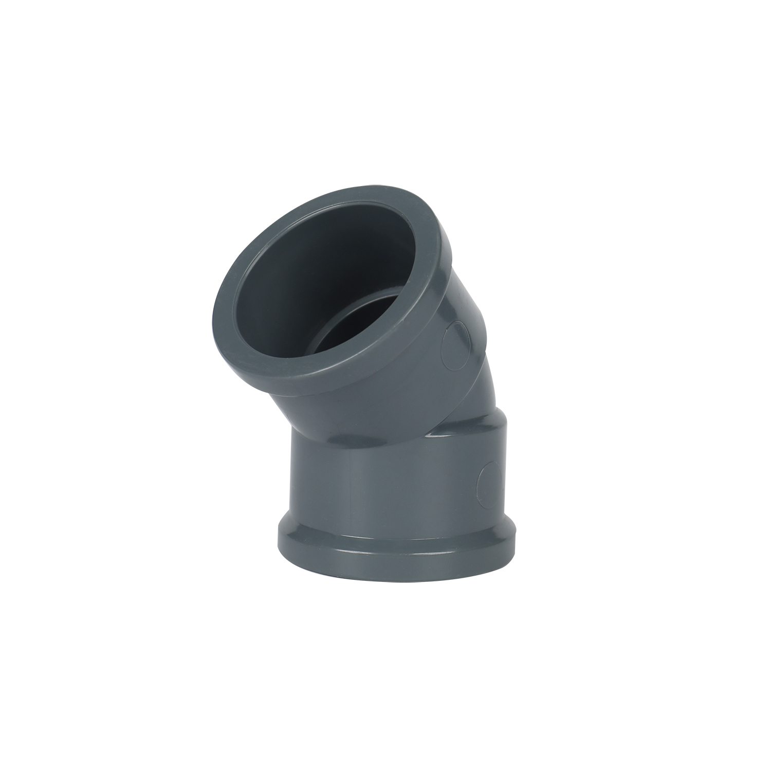 Factory wholesale high quality pvc pipe plumbing fittings manufacturers plastic PVC water pipe 45deg elbow