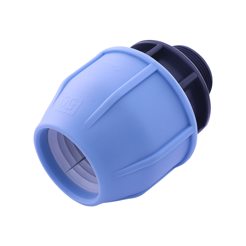 SAM-UK PP Compression Pipe Fitting Male Thread Adapter