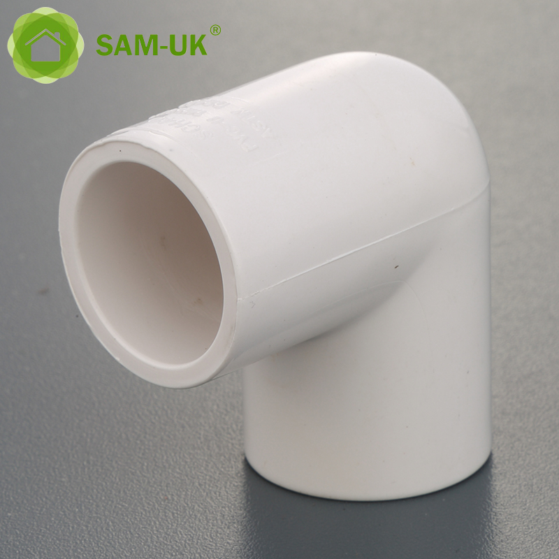 sam-uk Factory wholesale high quality plastic pvc pipe plumbing fittings manufacturers PVC 90 deg water female elbow pipe fitting