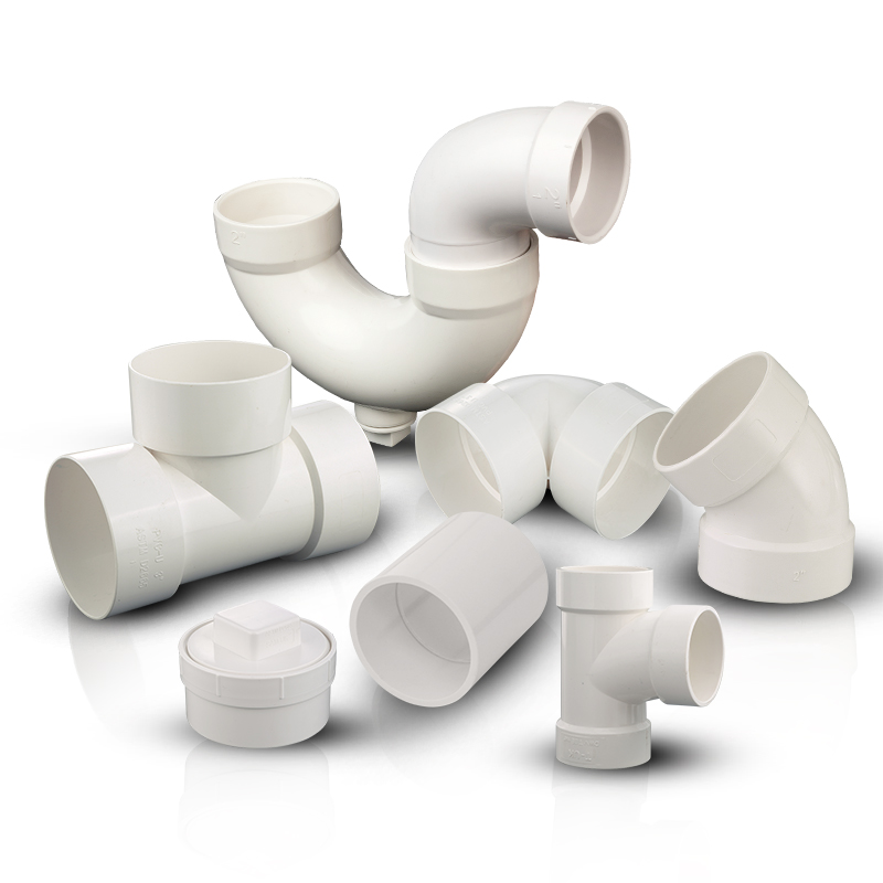 Factory wholesale high quality pvc pipe plumbing fittings manufacturers plastic PVC 90deg tee pipe fitting