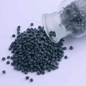 SAM-UK Original factory 100% high quality particle shape dark grey pvc plastic pet raw materials price