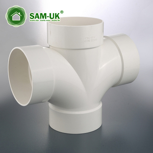 Plastic pipe fittings schedule 40 PVC double downpipe elbow