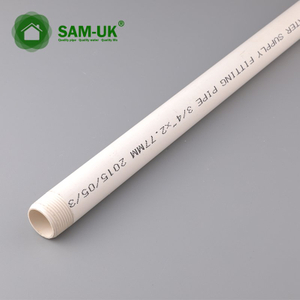 threaded schedule 40 PVC rigid pipe for drinking water