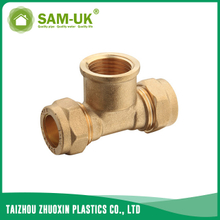 Brass female tee fitting for water supply
