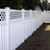 Vinyl Semi-Privacy Fence With Top Lattice DY107