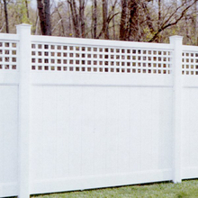 Privacy fence with top lattice DY003