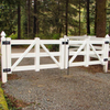 Double Gate For Rail Fence