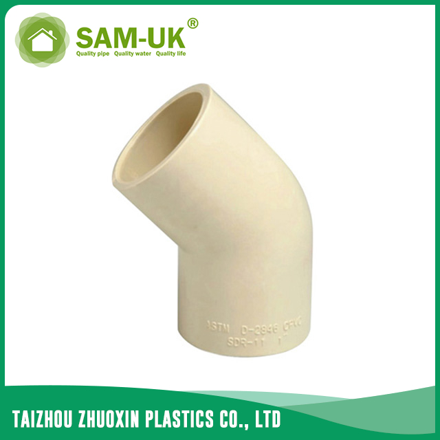 CPVC 45 degree elbow for water supply Schedule 40 ASTM D2846